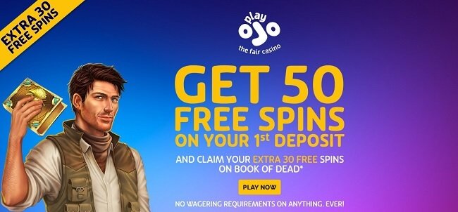 PlayOJO casino Free Spins bonus offer